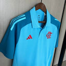 Camisa Flamengo Gola Polo 2025 Adidas - Azul