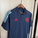 Camisa Flamengo Gola Polo 2025 Adidas - Azul Marinho