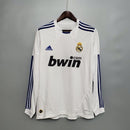 Camisa Real Madrid Retro Longsleeve 2010/11 Branco