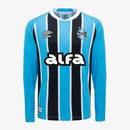 Camisa Umbro Grêmio 2025/26 I Manga Longa Patrocinio