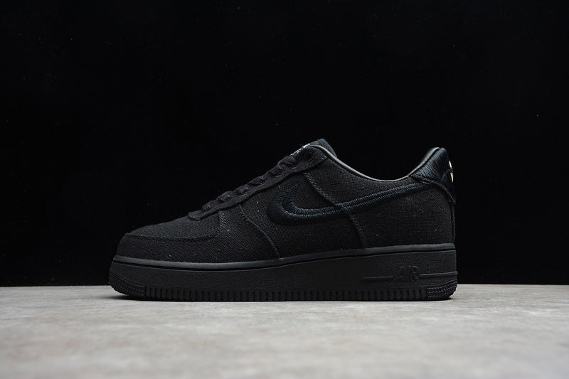 Stussy x Nike Air Force 1 Triple Black