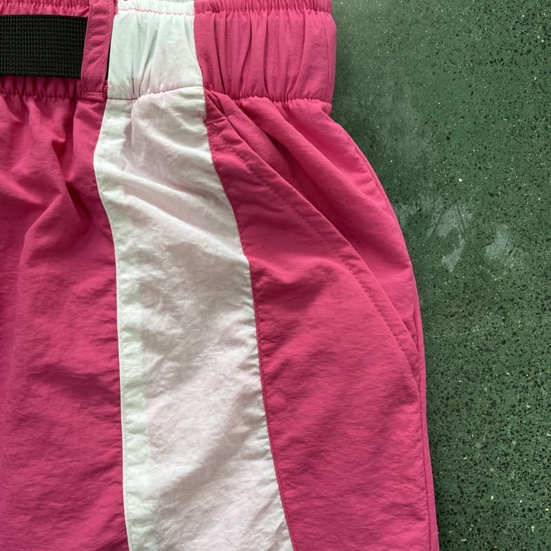 Shorts Corteiz Rosa Branco