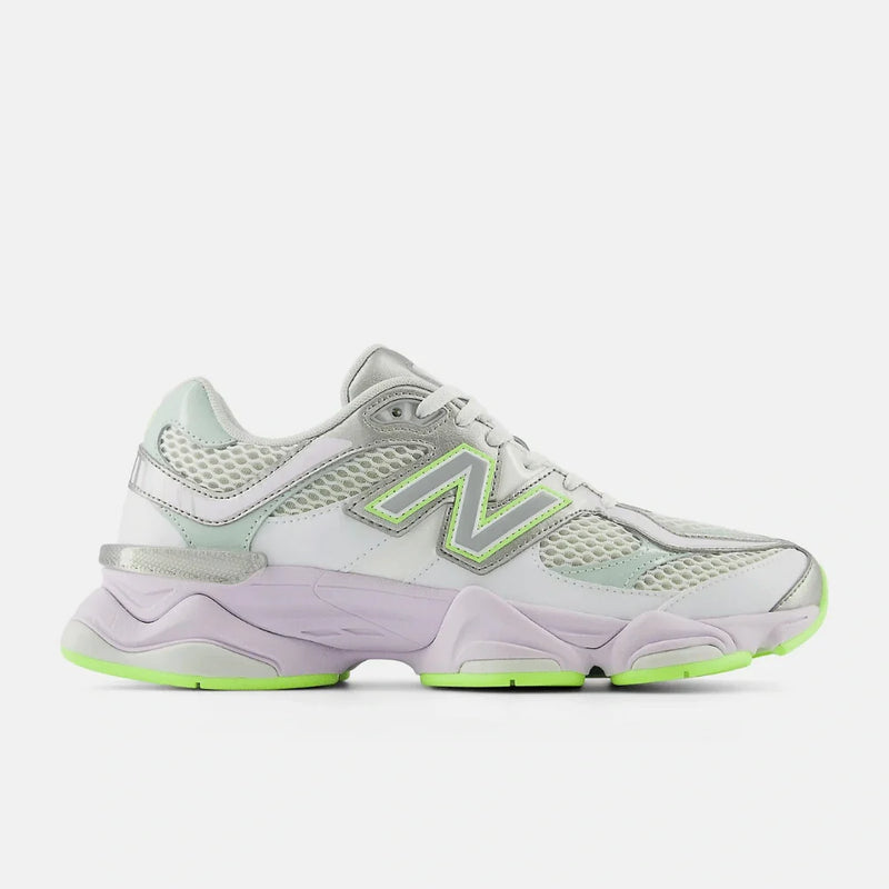 New Balance 9060 White Silver Metalic Taro