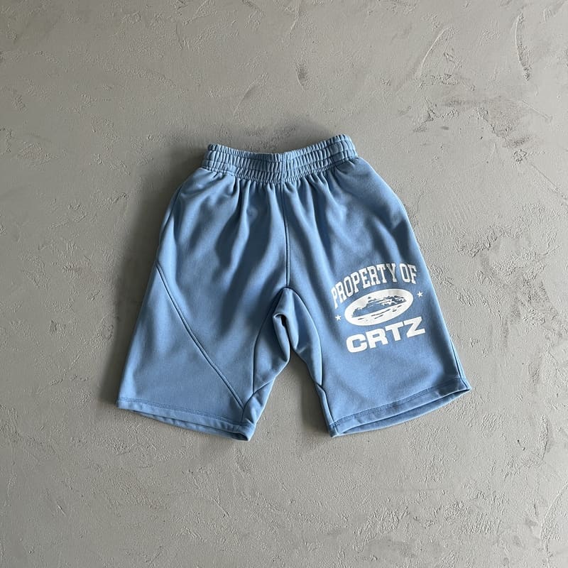 Conjunto Corteiz Shorts Property of CRTZ Azul