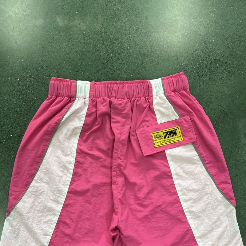 Shorts Corteiz Rosa Branco