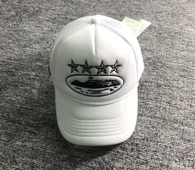 Boné Trucker Corteiz Branco