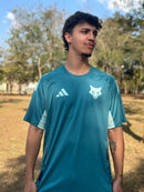 Camisa Cruzeiro 25/26 Treino Adidas Masculina - Azul Turquesa+Branco