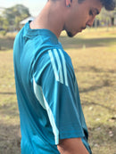 Camisa Cruzeiro 25/26 Treino Adidas Masculina - Azul Turquesa+Branco