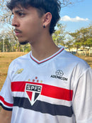 Camisa São Paulo 25/26 Casa New Balance Masculina - Branco+Vermelho