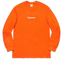 Camiseta Supreme LongSleeve Box Logo Laranja
