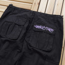 Calça Minus Two Cargo Preto/Roxa