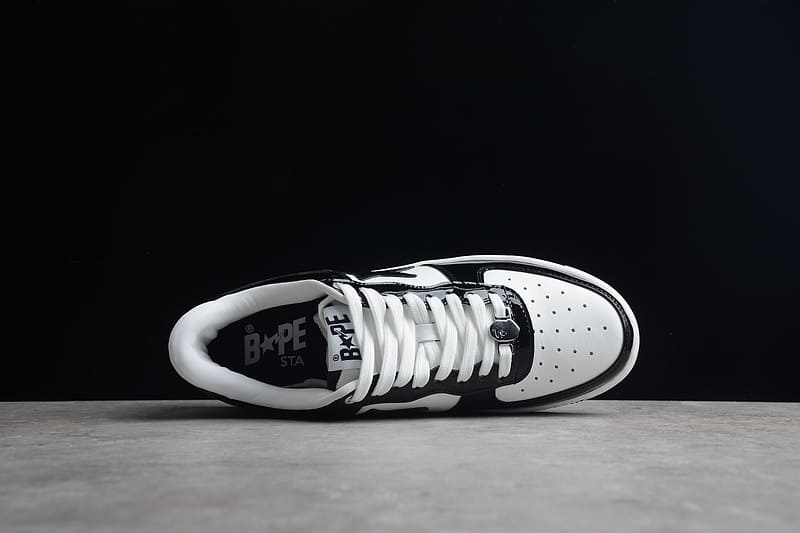 Bape Sta Low Black White