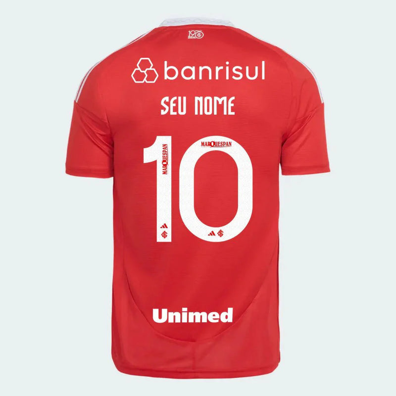 Camisa Internacional I 25/26 s/n Torcedor Adidas Masculina - Vermelho