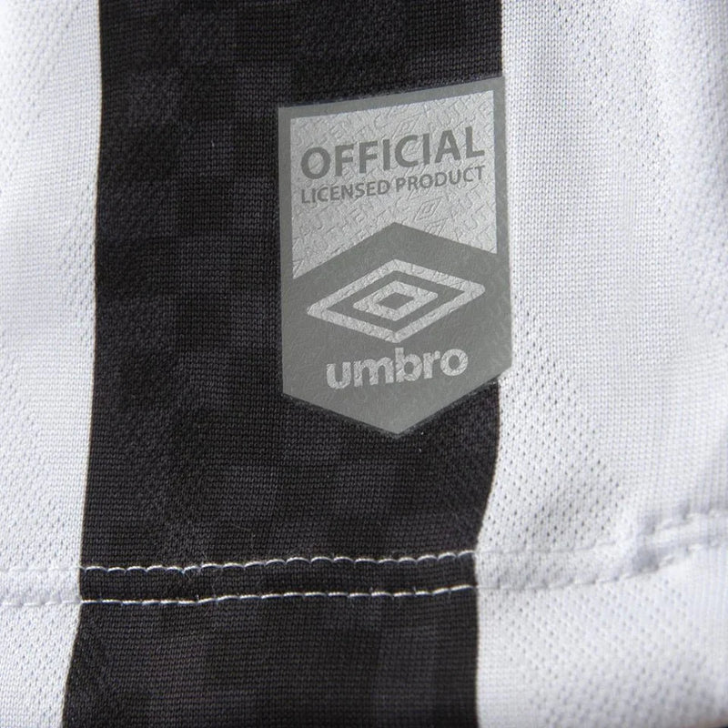 Camisa do Santos I 2025  preta e branca