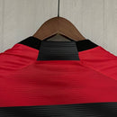 Camisa Flamengo I 23/24 s/n° Torcedor Adidas Masculina - Vermelho+Preto