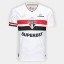 Camisa São Paulo 25/26 Casa New Balance Masculina - Branco+Vermelho