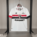 Camisa São Paulo I 24/25 New balance - Branco  (Com todos patrocinadores)
