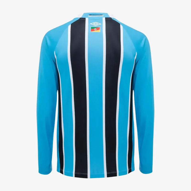Camisa Umbro Grêmio 2025/26 I Manga Longa Patrocinio