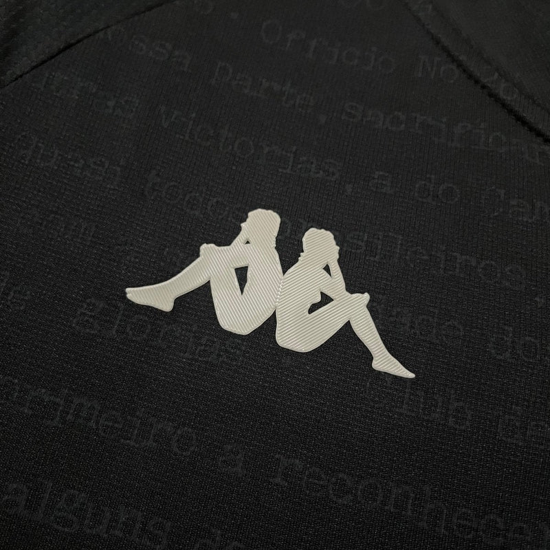 Camisa Vasco III 24/25 s/n° Kombat Kappa Masculina - Preto