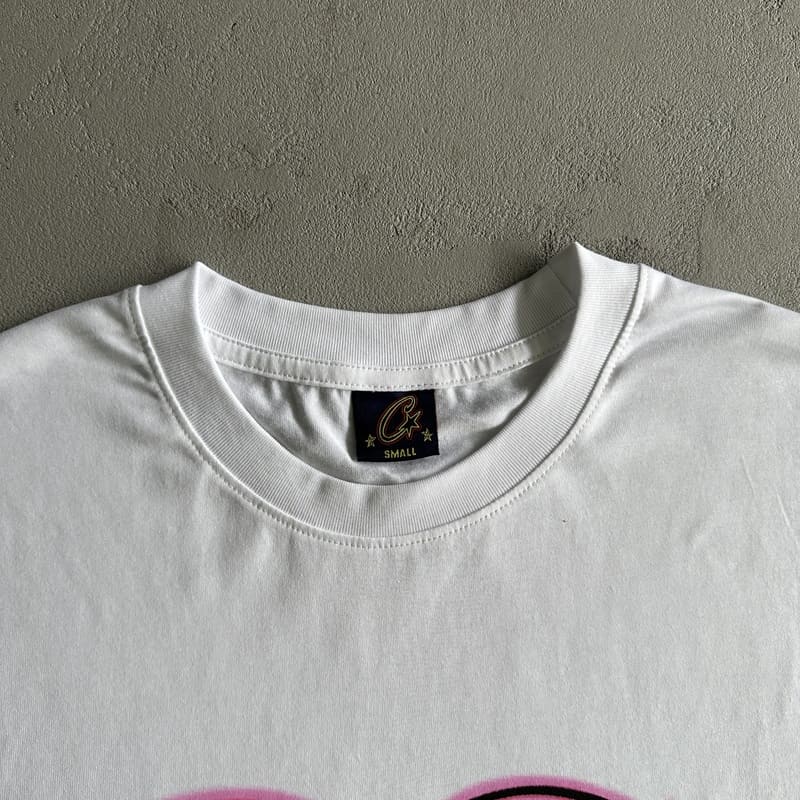 Camiseta Corteiz Pink Heart Tee