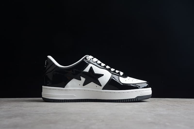 Bape Sta Low Black White