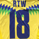 Camiseta Corteiz Futebol Brasil Amarela