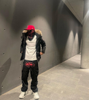 Calça Corteiz Cargo Vermelho