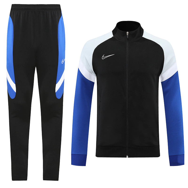 Conjunto Nike Sportswear Agasalho e Calça Preto e Azul