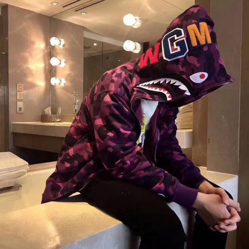 Moletom Bape Shark Fullzip Roxo