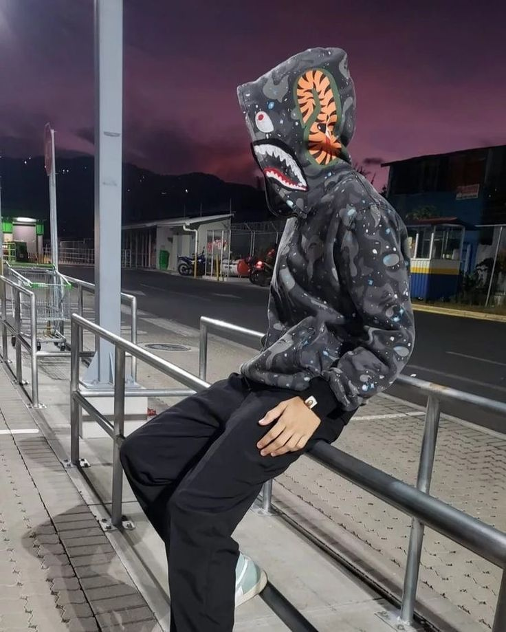 Moletom Bape Shark Fullzip Cinza