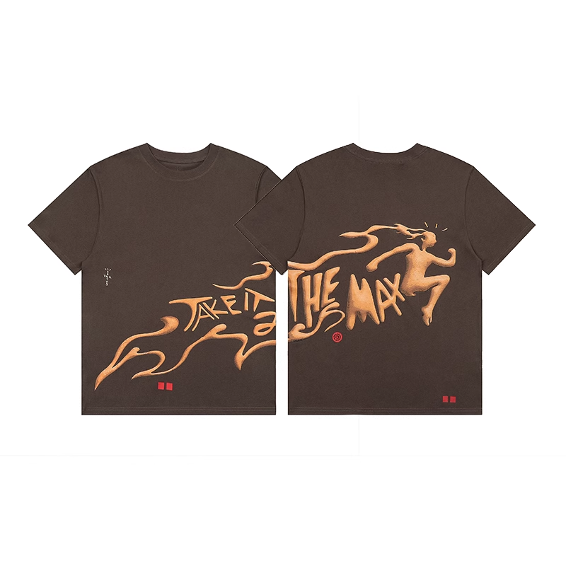 Camiseta Travis Scott Take it to the Max Marrom