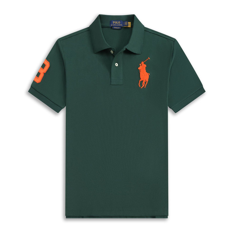 Polo Ralph Lauren Minimalista Verde/Laranja