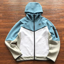 Jaqueta Nike Tech Fleece Azul e Cinza