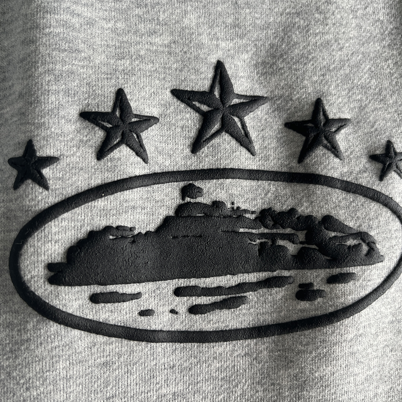 Blusa Moletom Corteiz 5 Stars Cinza