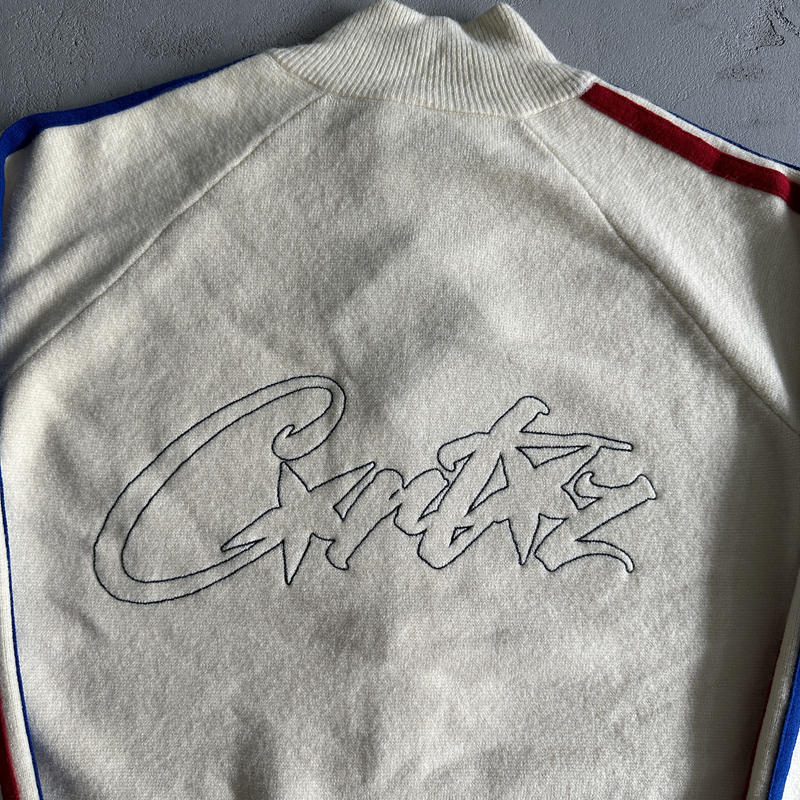Blusa Corteiz Knit Zip Up Fleece Bege