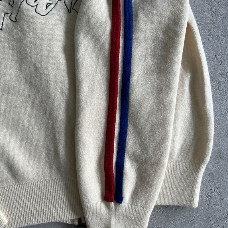 Blusa Corteiz Knit Zip Up Fleece Bege
