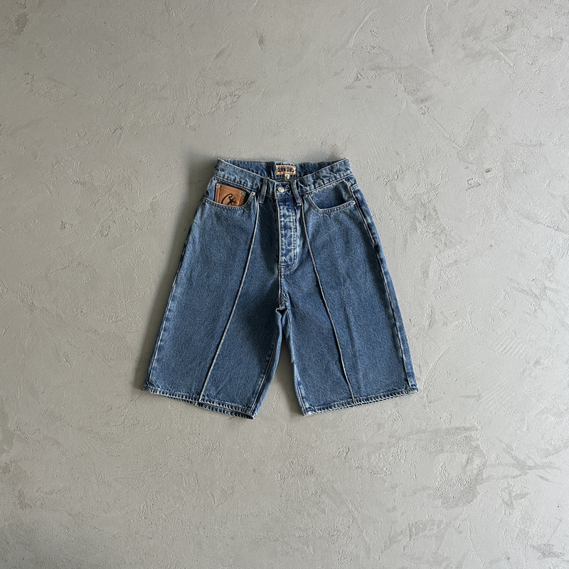Bermuda Corteiz Denim Jeans Azul