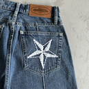 Bermuda Corteiz Denim Jeans Azul