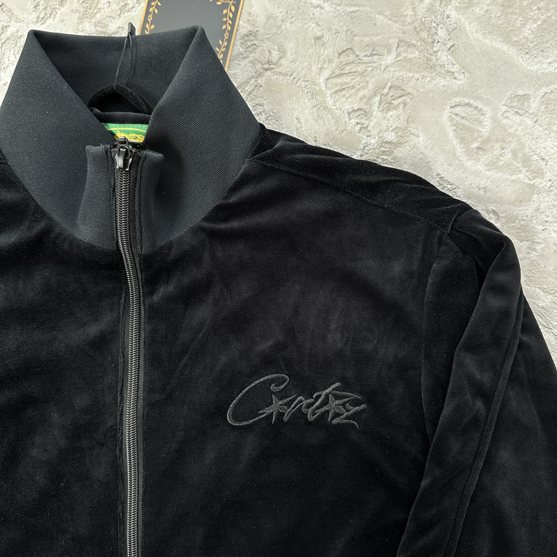 Conjunto Corteiz Veludo All Black