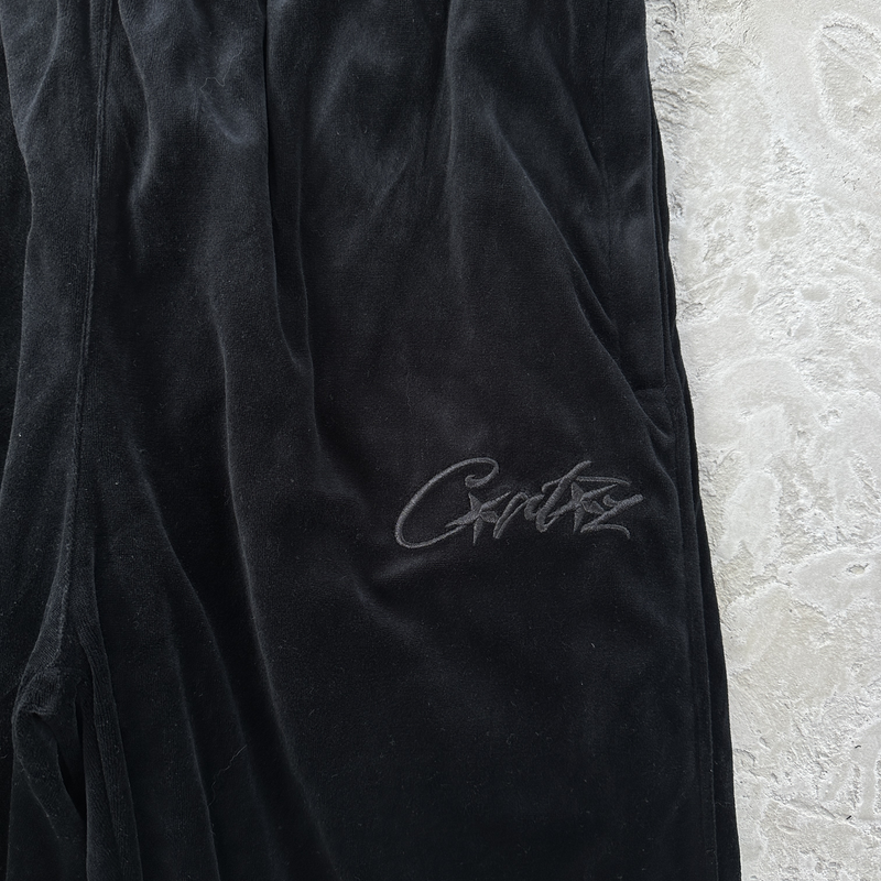 Conjunto Corteiz Veludo All Black