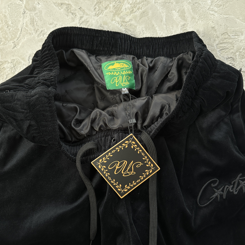 Conjunto Corteiz Veludo All Black