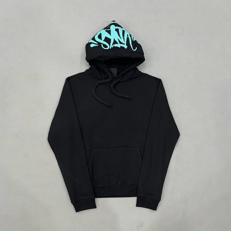 Moletom Syna World Logo Black Ciano