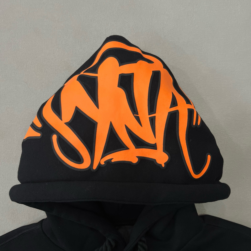Moletom Syna World Logo Black Orange