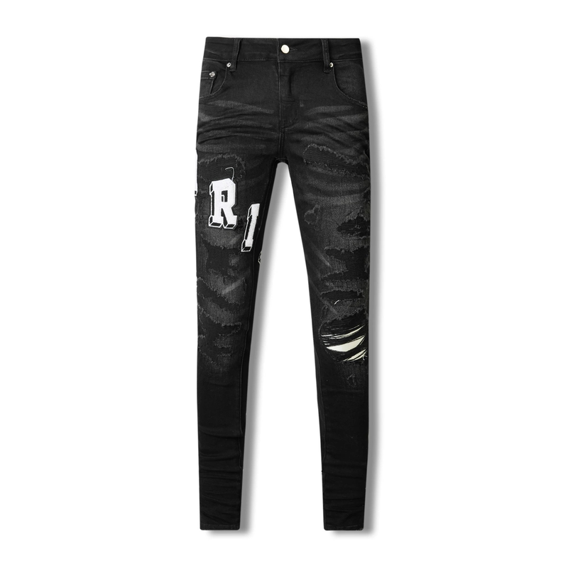 Calça Jeans AMIRI Curve Lettering Black