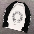 Camiseta Chrome Hearts Longsleeve Raglan White/Black