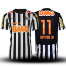 Camisa Santos Retrô 2011/2012 Preta/Branca NEYMAR