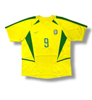 Camisa Seleção Brasileira Retrô 2002 Ronaldo 9 (PRONTA ENTREGA)