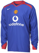 Camisa Manga Longa Manchester United 04/06 Nike - Azul