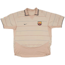 Camisa Barcelona Retrô 2003/04 Bege Ronaldinho