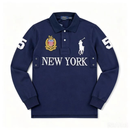 Polo Ralph Lauren Manga Comprida New York Azul